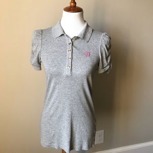 Juicy Couture Polo with rouched sleeves